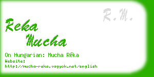 reka mucha business card