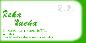 reka mucha business card